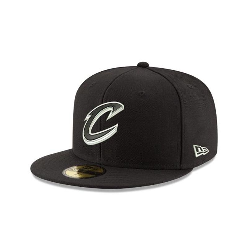 NBA Cleveland Cavaliers 59Fifty Fitted (YKE1021) - Black New Era Caps